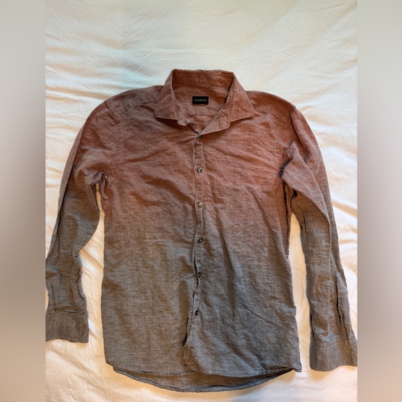 Men's Ermenegildo Zegna Button-Up Shirt Size M - Picture 1 of 4